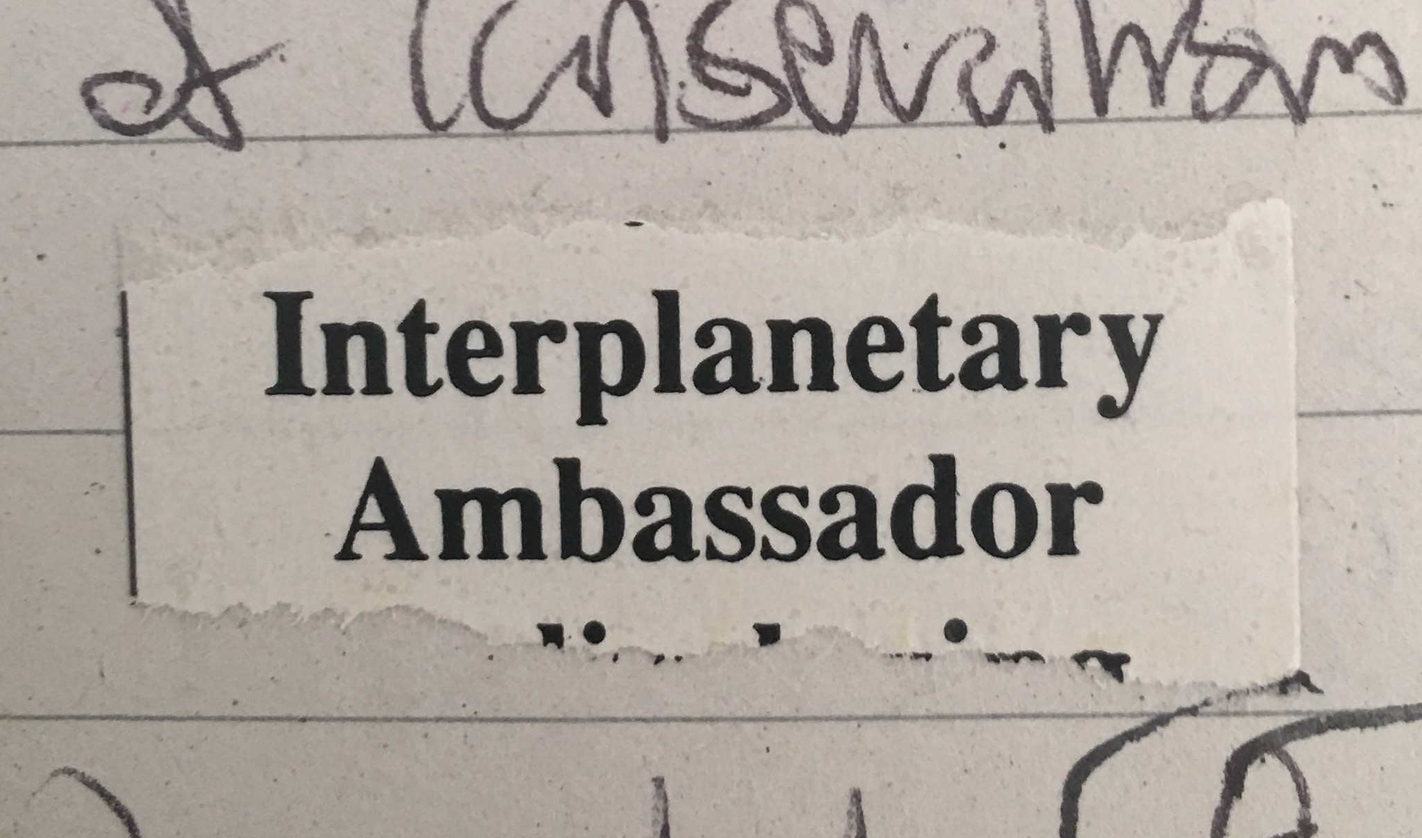 Interplanetary Ambassador